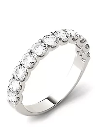Moissanite Anniversary Band