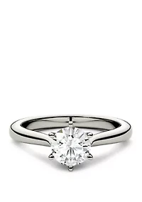 1 ct. t.w. Lab Created Moissanite Solitaire Ring 14K White Gold