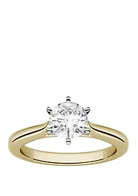 Lab Created Moissanite Solitaire Ring