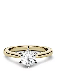 1.5 ct. t.w. Lab Created Moissanite Solitaire Ring 14K Yellow Gold