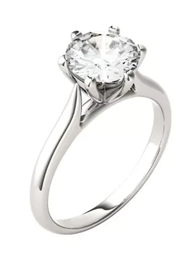 1.5 ct. t.w. Lab Created Moissanite Solitaire Ring 14K White Gold