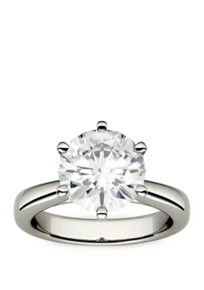 3.1 ct. t.w. Lab Created Moissanite Solitaire Ring 14K White Gold