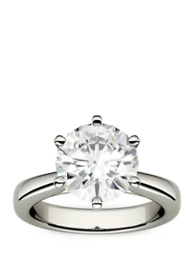 3.1 ct. t.w. Lab Created Moissanite Solitaire Ring 14K White Gold