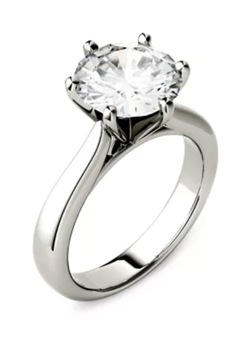 3.1 ct. t.w. Lab Created Moissanite Solitaire Ring 14K White Gold