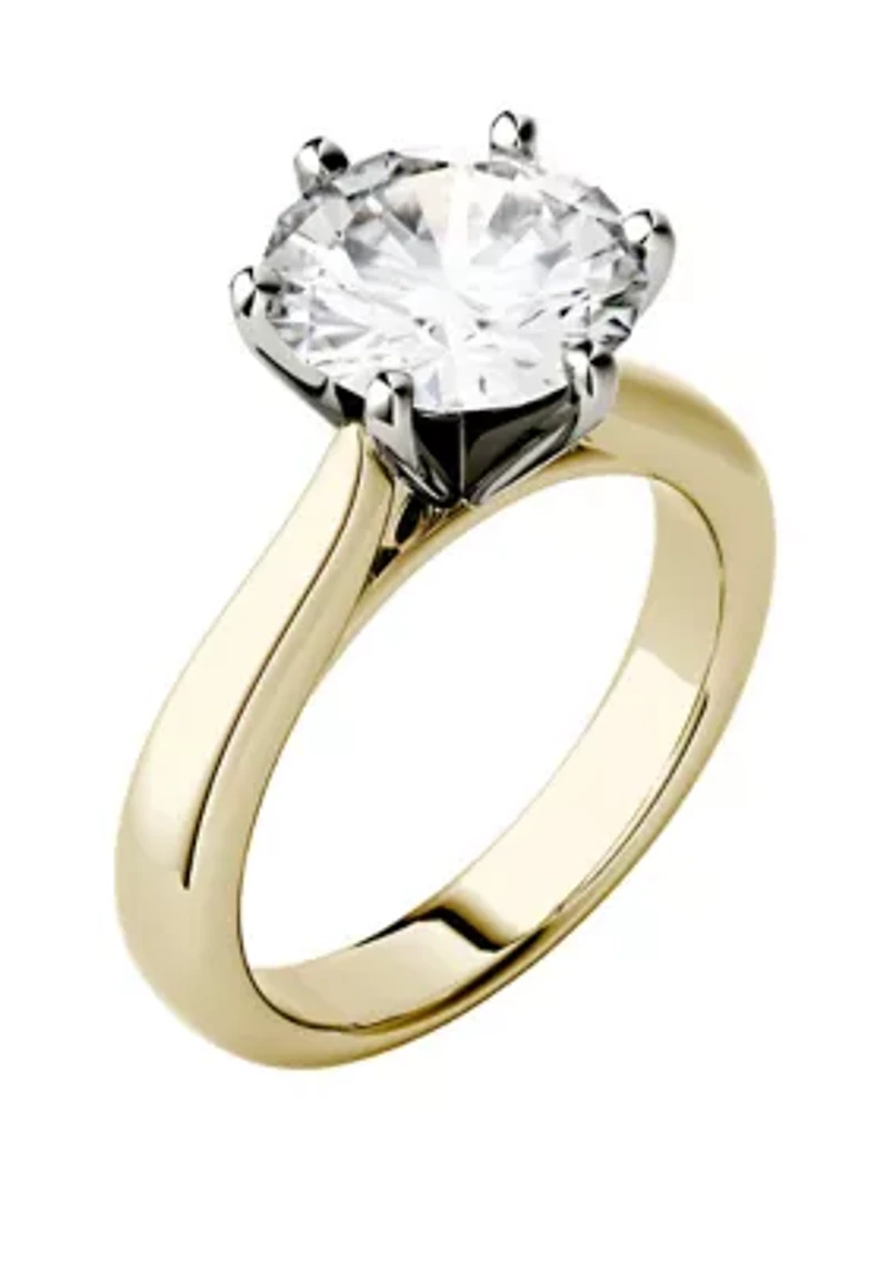 Moissanite Solitaire Ring