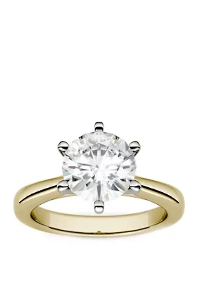 1.9 ct. t.w. Lab Created Moissanite Solitaire Ring 14K Yellow Gold