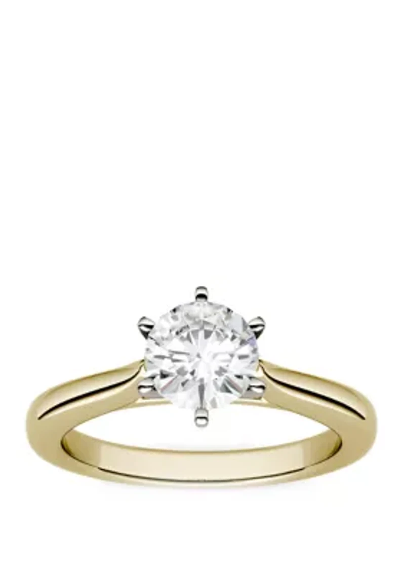 1/2 ct. t.w. Lab Created Moissanite Engagement Ring 14K White Gold