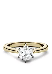 1/2 ct. t.w. Lab Created Moissanite Engagement Ring 14K White Gold