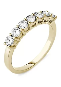 3/4 ct. t.w. Lab Created Moissanite Seven Stone Band 14K White Gold