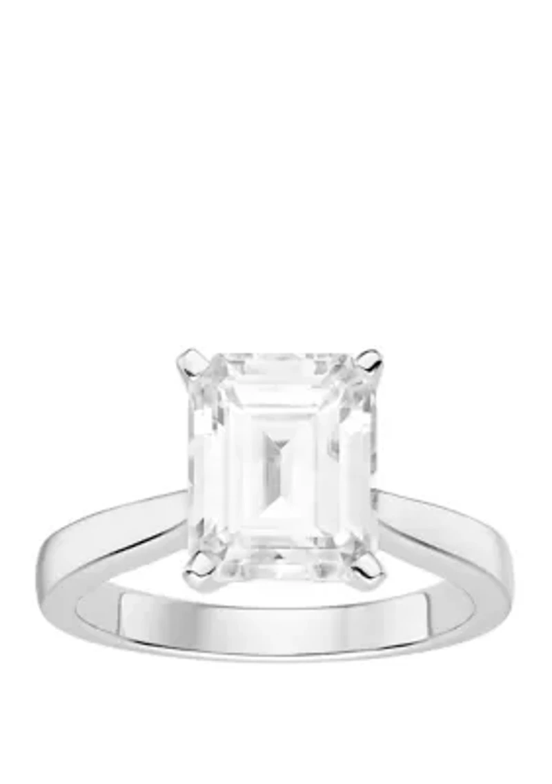 3.55 ct. t.w. Lab Created Moissanite Solitaire Ring 14K White Gold