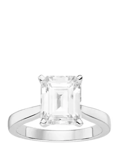 3.55 ct. t.w. Lab Created Moissanite Solitaire Ring 14K White Gold