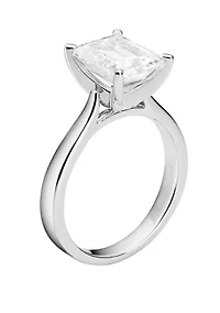 3.55 ct. t.w. Lab Created Moissanite Solitaire Ring 14K White Gold