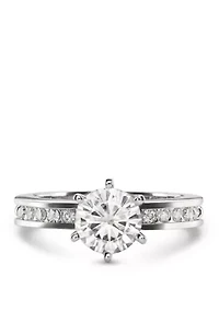 1.7 ct. t.w. Lab Created Moissanite Engagement Ring 14K White Gold