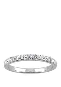 1/3 ct. t.w. Lab Created Moissanite Anniversary Band 14K Gold