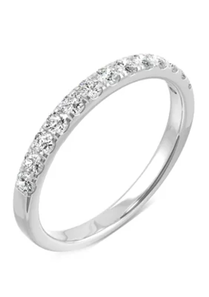 1/3 ct. t.w. Lab Created Moissanite Anniversary Band 14K Gold