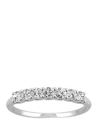 3/8 ct. t.w. Lab Created Moissanite Anniversary Band 14K White Gold
