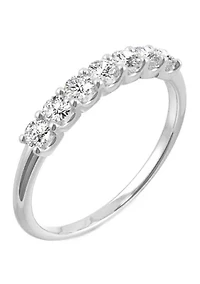 3/8 ct. t.w. Lab Created Moissanite Anniversary Band 14K White Gold