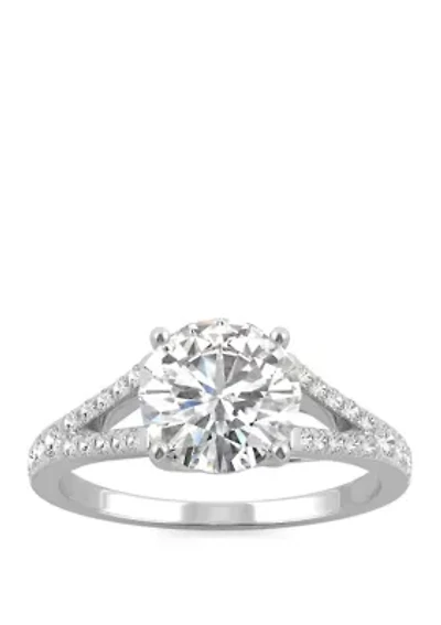2.3 ct. t.w. Lab Created Moissanite Engagement Ring 14K White Gold