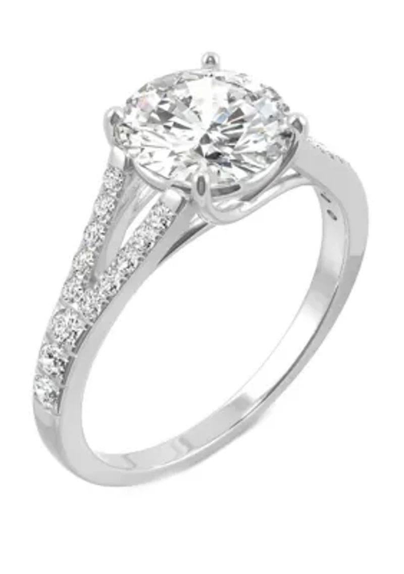 2.3 ct. t.w. Lab Created Moissanite Engagement Ring 14K White Gold