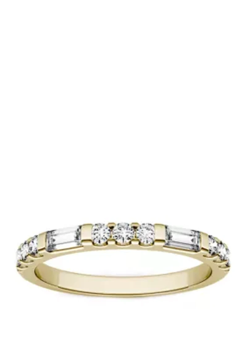 Lab Created Moissanite Stackable Band