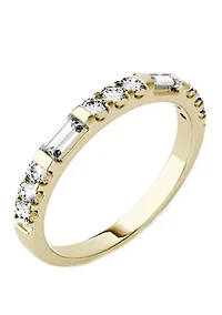 Lab Created Moissanite Stackable Band