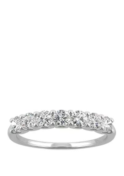Lab Created Moissanite Anniversary Band