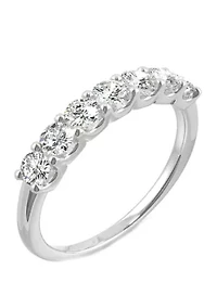 Lab Created Moissanite Anniversary Band
