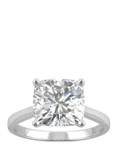 Lab Created Moissanite Engagement Ring