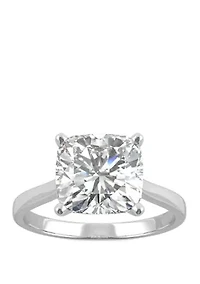 Lab Created Moissanite Engagement Ring