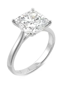 Lab Created Moissanite Engagement Ring