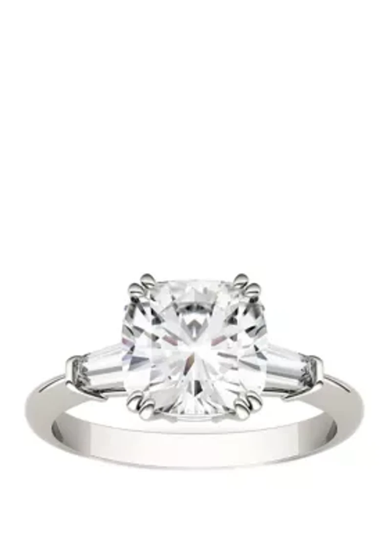 2.77 ct. t.w. Lab Created Moissanite 3 Stone Ring 14K White Gold