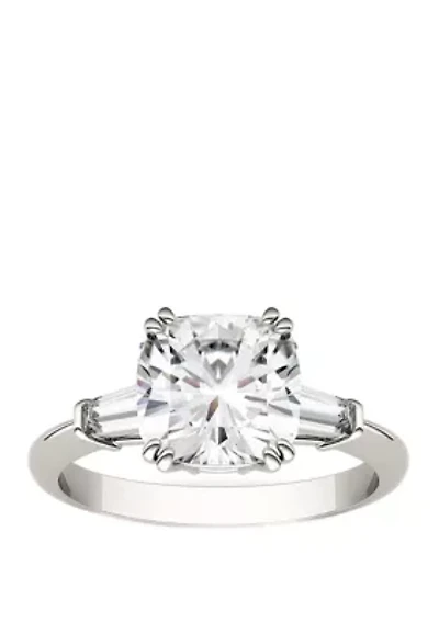 2.77 ct. t.w. Lab Created Moissanite 3 Stone Ring 14K White Gold