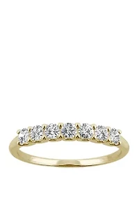 3/8 ct. t.w. Lab Created Moissanite Anniversary Band 14K White Gold