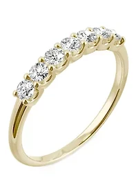 3/8 ct. t.w. Lab Created Moissanite Anniversary Band 14K White Gold