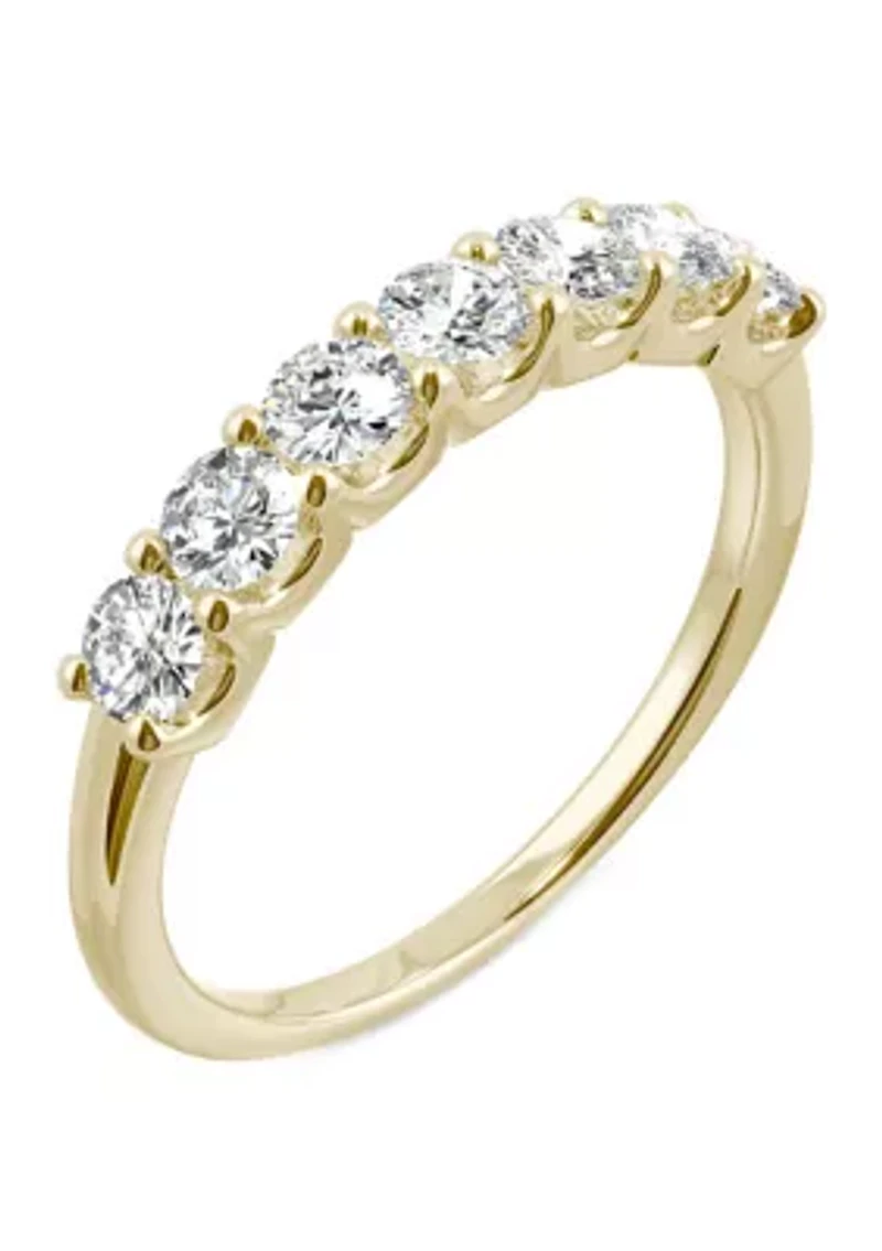 3/8 ct. t.w. Lab Created Moissanite Anniversary Band 14K Yellow Gold