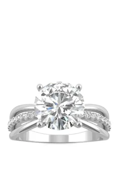 ct. t.w. Lab Created Moissanite Engagement Ring 14K White Gold