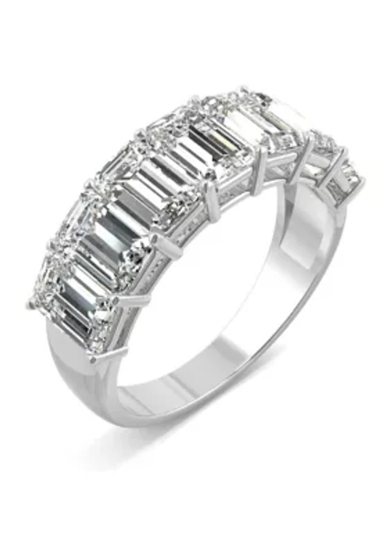 4 ct. t.w. Lab Created Moissanite Emerald Cut Seven Stone Ring 14k White Gold