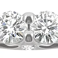 1/2 ct. t.w. Lab Created Moissanite Wedding Band 14k White Gold