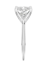 7/8 ct. t.w. Lab Created Moissanite Princess Solitaire Ring 14k White Gold