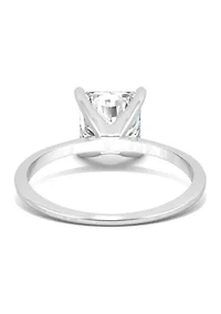 7/8 ct. t.w. Lab Created Moissanite Princess Solitaire Ring 14k White Gold