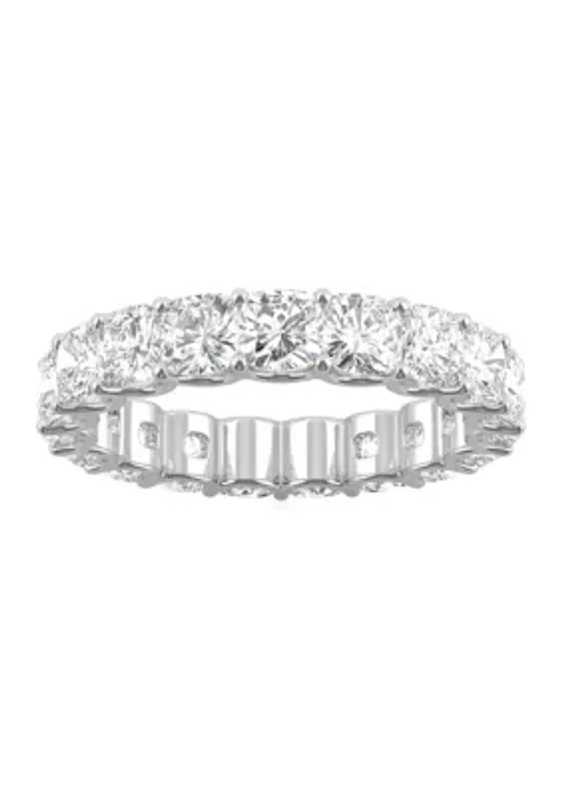 4 ct. t.w. Lab Created Moissanite Cushion Eternity Band 14k White Gold