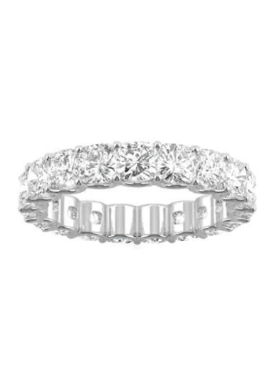 4 ct. t.w. Lab Created Moissanite Cushion Eternity Band 14k White Gold