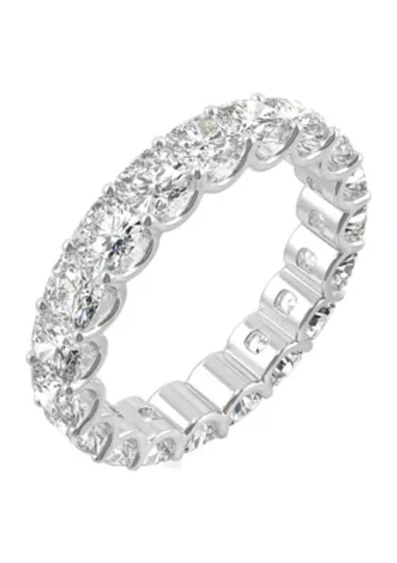 4 ct. t.w. Lab Created Moissanite Cushion Eternity Band 14k White Gold