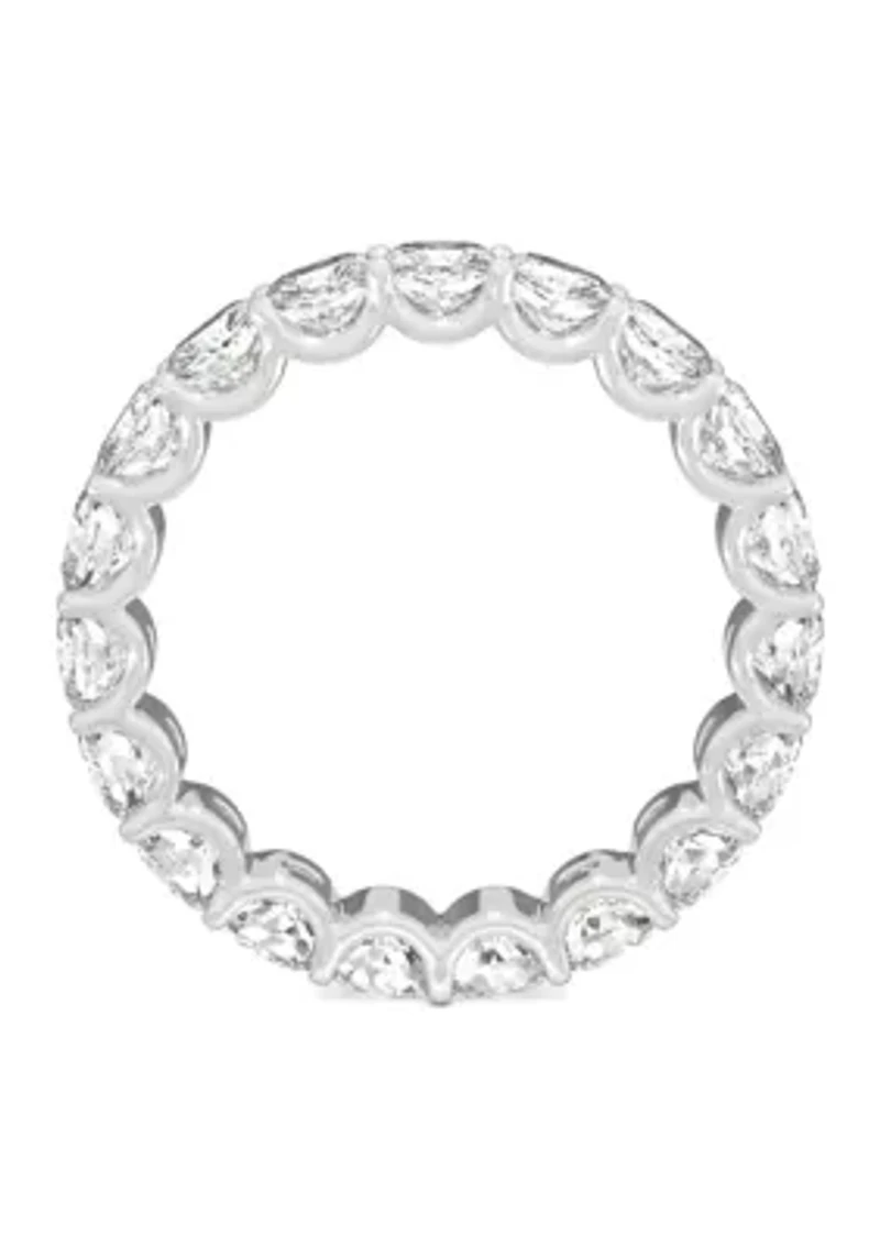 4 ct. t.w. Lab Created Moissanite Cushion Eternity Band 14k White Gold