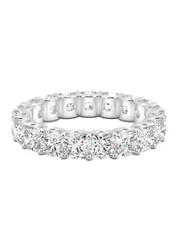 4 ct. t.w. Lab Created Moissanite Cushion Eternity Band 14k White Gold