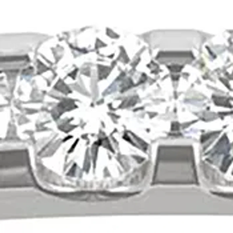3/8 ct. t.w. Lab Created Moissanite Wedding Band 14k White Gold