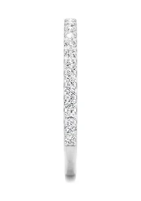 3/8 ct. t.w. Lab Created Moissanite Wedding Band 14k White Gold