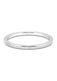 3/8 ct. t.w. Lab Created Moissanite Wedding Band 14k White Gold