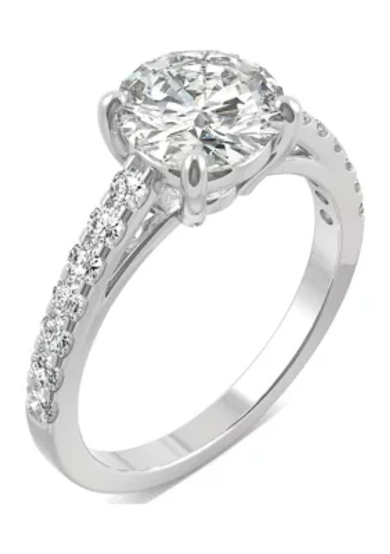 1/5 ct. t.w. Lab Created Moissanite Engagement Ring 14k White Gold