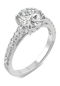 1/5 ct. t.w. Lab Created Moissanite Engagement Ring 14k White Gold